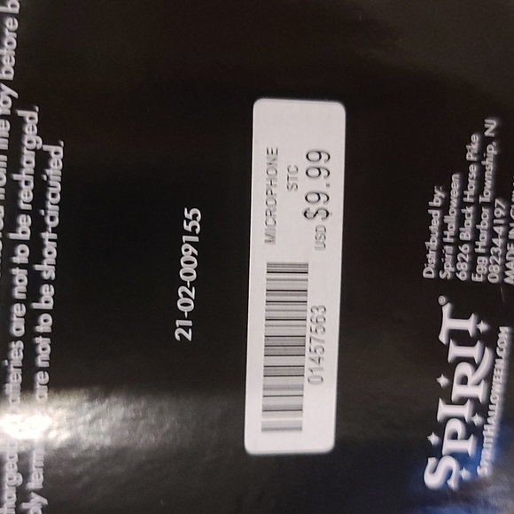 Halloween costume,  punk star, 80s med (8-10) with microphone NEW - Picture 5 of 7